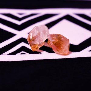 Citrine stud earrings
